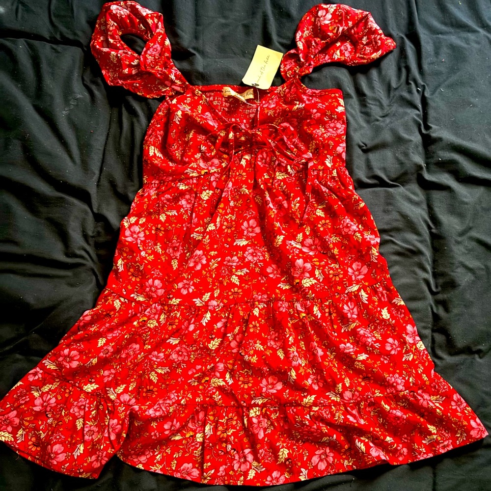 Red Floral Sundress